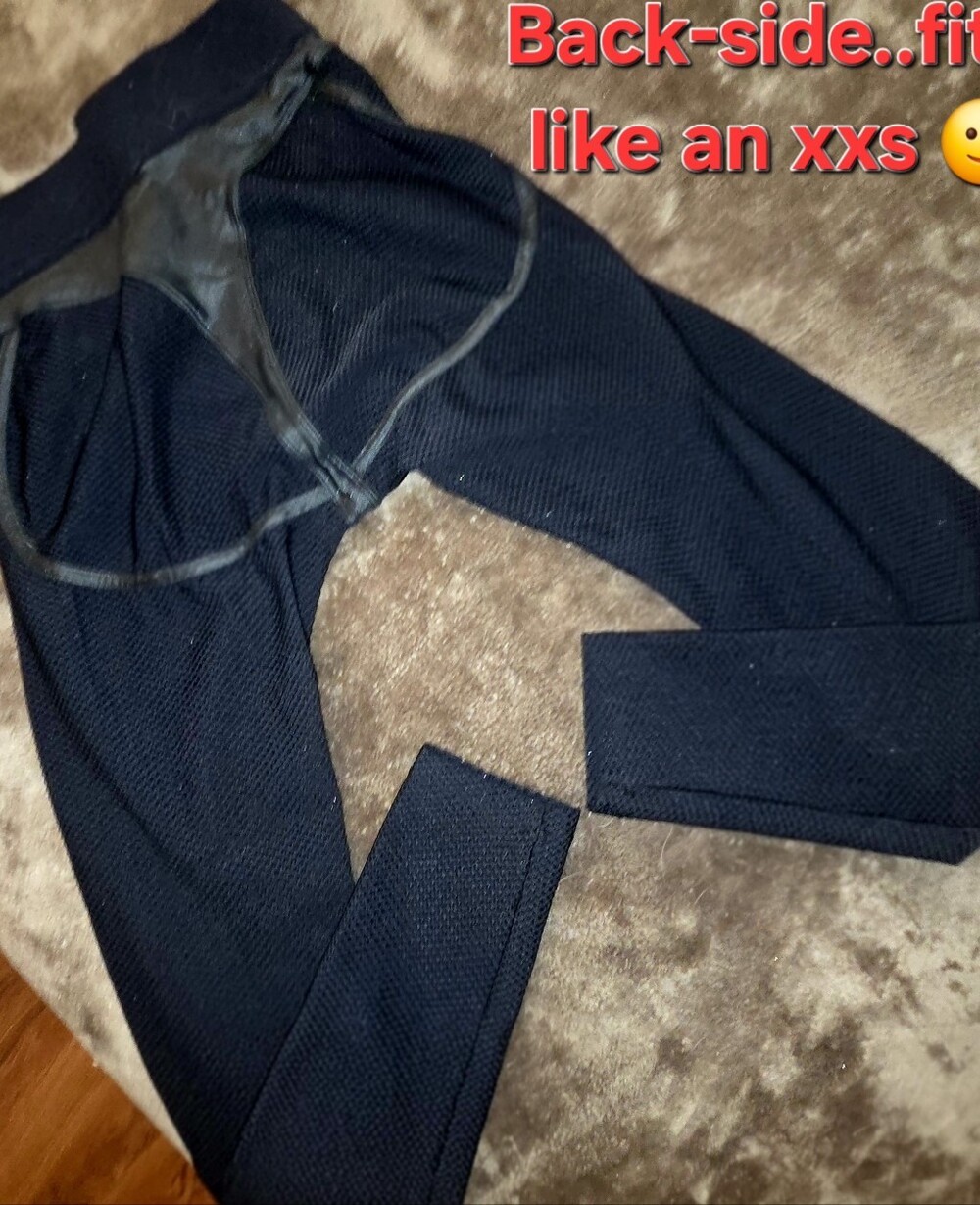 Black Textured Athletic Leggings